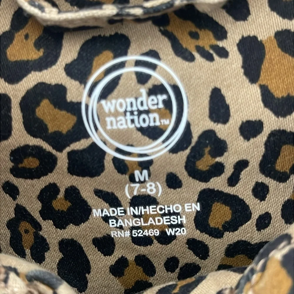 ❤️ WONDER NATION Leopard Print Women's Jacket Size M